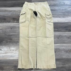 Vintage‎ Y2K American Eagle Cream Tan Mens 33x33 AE Cargos Pants CyberGrunge